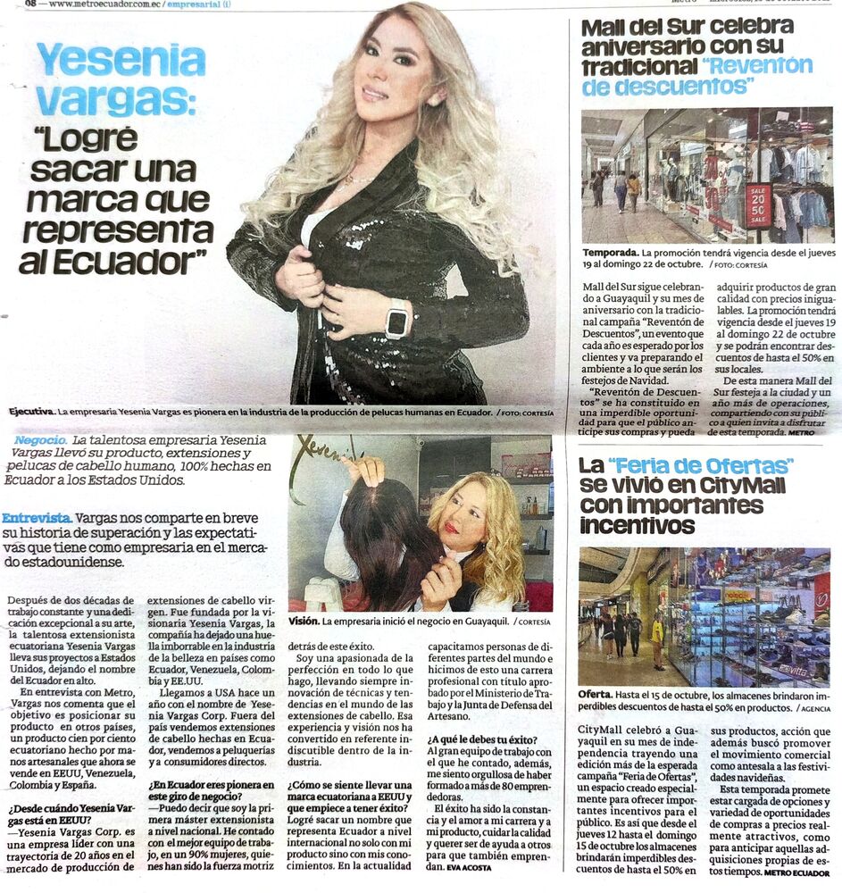 Cobertura de prensa de Yesenia Vargas
